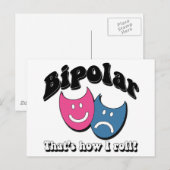 Bipolar: So Roll Postkarte (Vorne/Hinten)