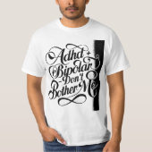 Bipolar und ADHS T-Shirt (Vorderseite)