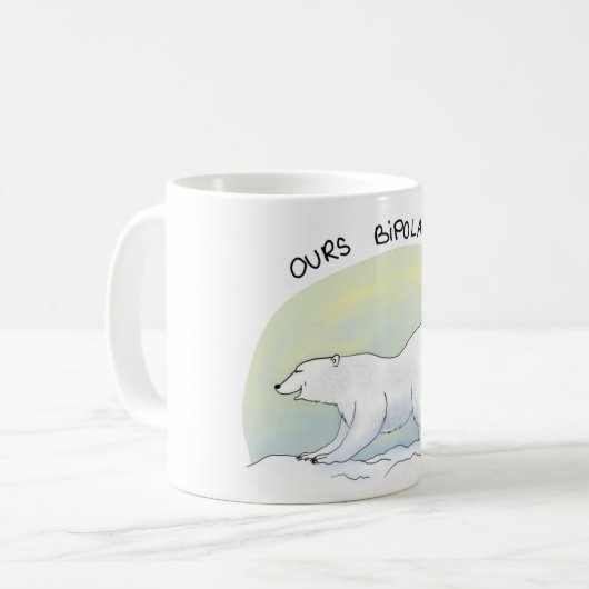 Bipolarbär Kaffeetasse (Vorderseite Links)