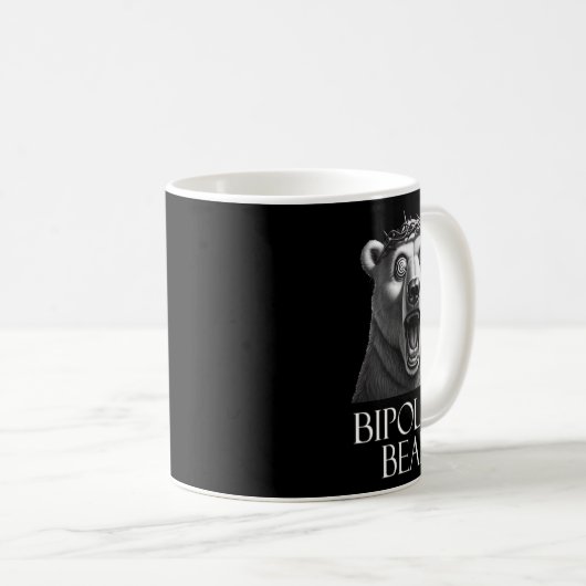 Bipolare Bärenaufkleber1 Kaffeetasse (VorderseiteRechts)