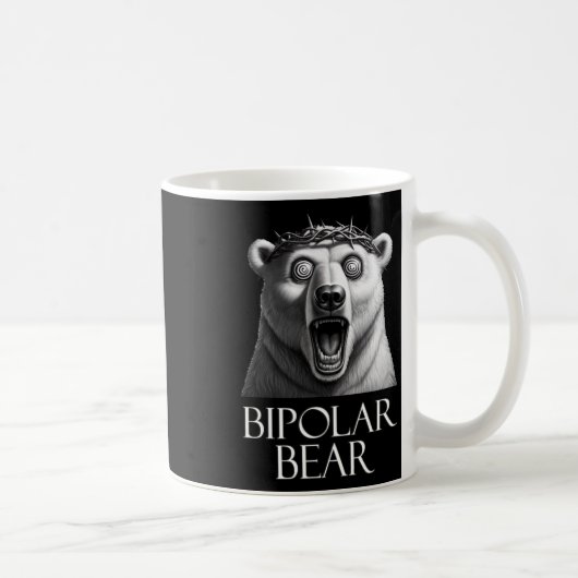 Bipolare Bärenaufkleber1 Kaffeetasse (Rechts)