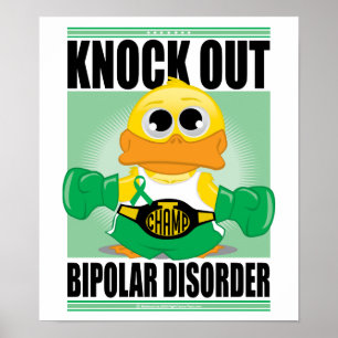 Bipolare Störung ausmerzen Poster