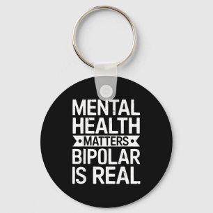 Bipolare Störungsaufklärung Depression psychische  Schlüsselanhänger