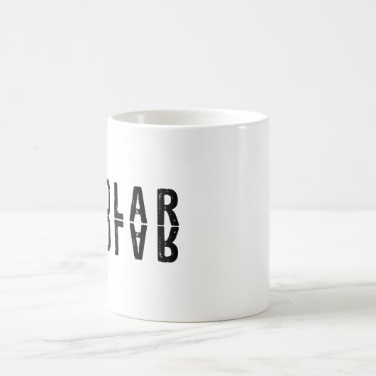 Bipolare Textgestaltung Kaffeetasse (Mittel)