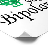 Bipolare Unruhestiftzone von Schmetterlingen Poster (Ecke)