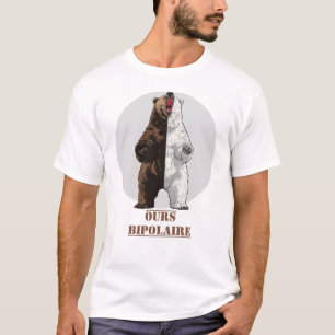 BIPOLARER BÄR ! - Verschrobener Psychologie-Humor T-Shirt
