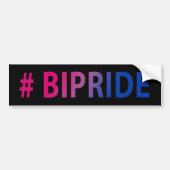 #Bipride Bisexual Pride Autoaufkleber (Vorne)