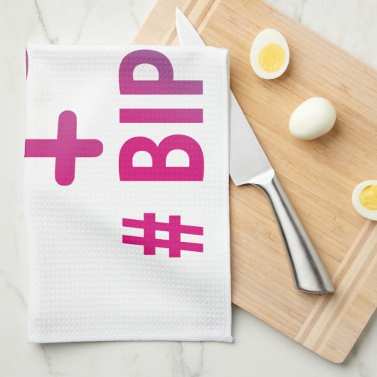 #Bipride Bisexual Pride Geschirrtuch (Viertel Falte)