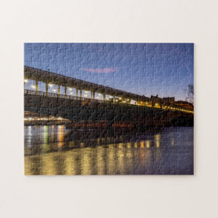 Bir-Hakeim-Brücke bei Morgendämmerung im Winter -  Puzzle