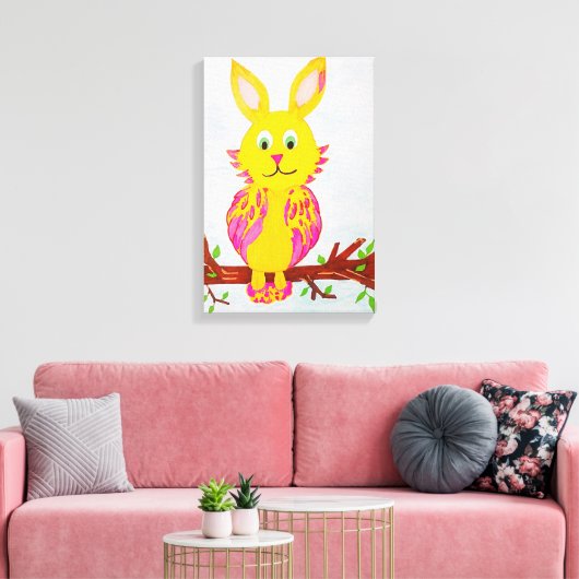 Birabbit Leinwanddruck (Insitu (Wohnzimmer))