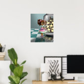 Biracial Girl and Candy Poster (Heimbüro)