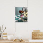 Biracial Girl and Candy Poster (Küche)