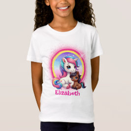Biracial Mixed Race Magical Unicorn Kids' T - Shir T-Shirt