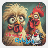 “Birb Energy” Mike & Mandy Selfie Sticker (Vorderseite)