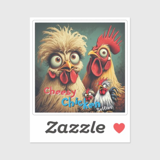 “Birb Energy” Mike & Mandy Selfie Vinyl Aufkleber (Blatt)