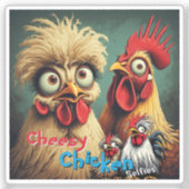 “Birb Energy” Mike & Mandy Selfie Vinyl Aufkleber (Vorderseite)