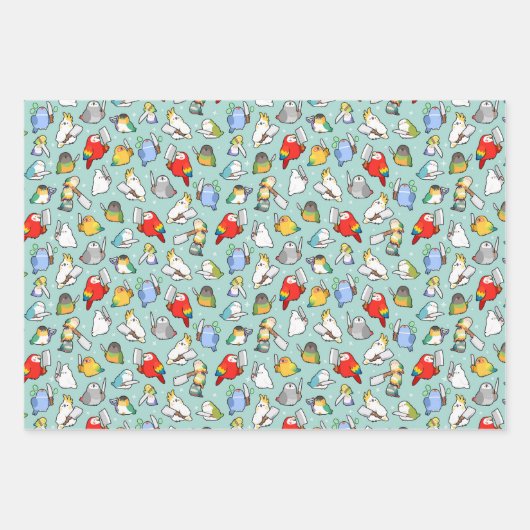 Birben Geschenkpapier Set (Vorderseite 2)