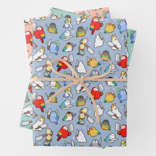 Birben Geschenkpapier Set (Beispiel)