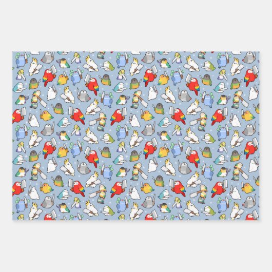 Birben Geschenkpapier Set (Vorderseite)