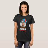Birbing Ain't Easy Parrot I Blue Monk Parakeet Qua T-Shirt (Vorne ganz)