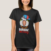 Birbing Ain't Easy Parrot I Green Monk Parakeet Qu T-Shirt (Vorderseite)
