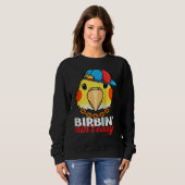 Birbing Ain't Easy Parrot I Lutino Cockatiel Ragla Sweatshirt (Vorne ganz)