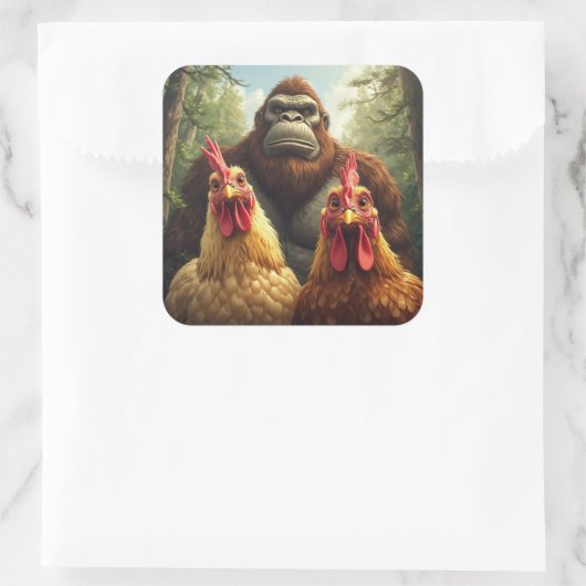 “Birbs Meet Bigfoot” Sticker Sheet (Tasche)