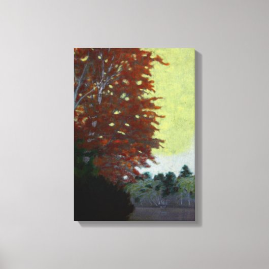 Birch am See Leinwanddruck (Vorderseite)