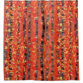 Birch Aspen Tree Forest Duschvorhang (Vorderseite)