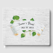 Birch Banner Wedding Gästebuch (Vorderseite)