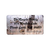 Birch Bark 2 Adresse Adressaufkleber (Vorne)