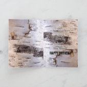 Birch Bark Birthday Karte (Innenseite)