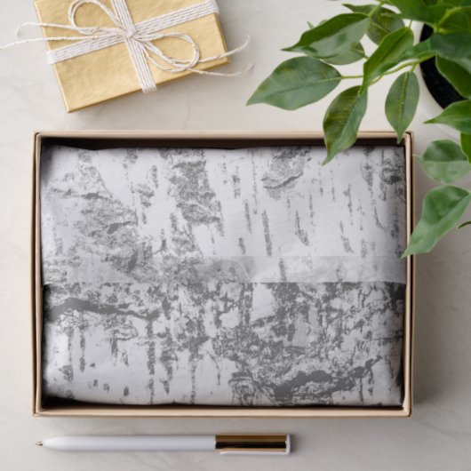 Birch Bark - einfach rustikal Seidenpapier (Geschenk)