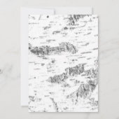 Birch Bark - einfache rustikale Fotokarte Ankündigung (Rückseite)