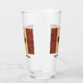 Birch Bark Kanadische Flagge Glas (Links)