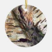 BIRCH BARK KERAMIK ORNAMENT (Vorne)
