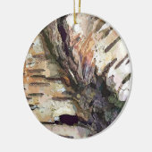 BIRCH BARK KERAMIK ORNAMENT (Links)