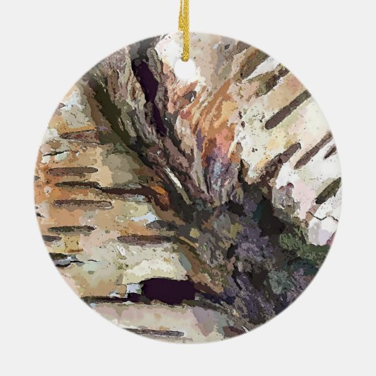 BIRCH BARK KERAMIK ORNAMENT (Hinten)