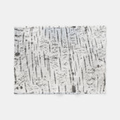 Birch bark pattern fleecedecke (Vorderseite (Horizontal))