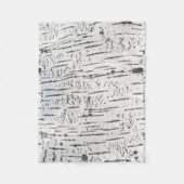 Birch bark pattern fleecedecke (Vorderseite)