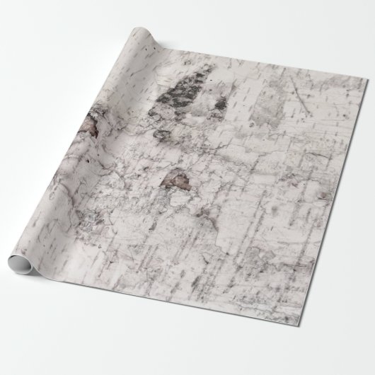 Birch bark pattern wrapping paper geschenkpapier (Ungerollt)