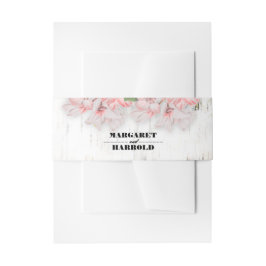 Birch Bark Rustic Country Wedding Einladungsbanderole