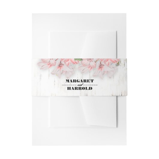 Birch Bark Rustic Country Wedding Einladungsbanderole (Vorderseite Beispiel)