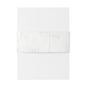 Birch Bark Rustic Country Wedding Einladungsbanderole (Rückseitenbeispiel)