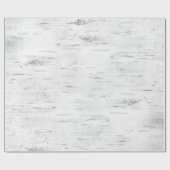 Birch Bark Rustic Holiday Gift Geschenkpapier (Flach)