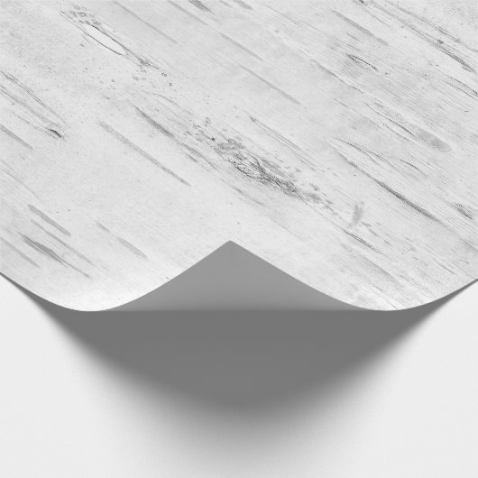 Birch Bark Rustic Holiday Gift Geschenkpapier (Ecke)
