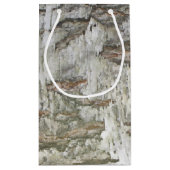 Birch Bark Rustic Kleine Geschenktüte (Rückseite)