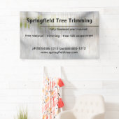 Birch Bark Rustic Nature Custom Business Banner (Insitu)