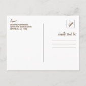 Birch Bark Rustic Tree Wedding Save the Date Cards Ankündigungspostkarte (Rückseite)