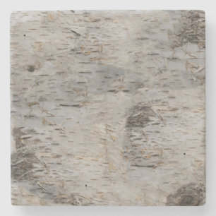 Birch Bark Steinuntersetzer